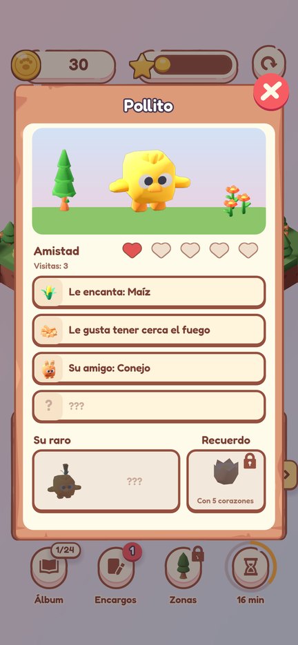 La ficha del pollito, con amistad y pistas